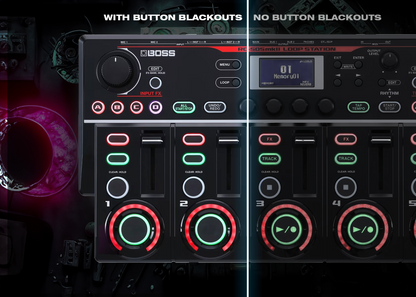 RC505 BUTTON BLACKOUTS